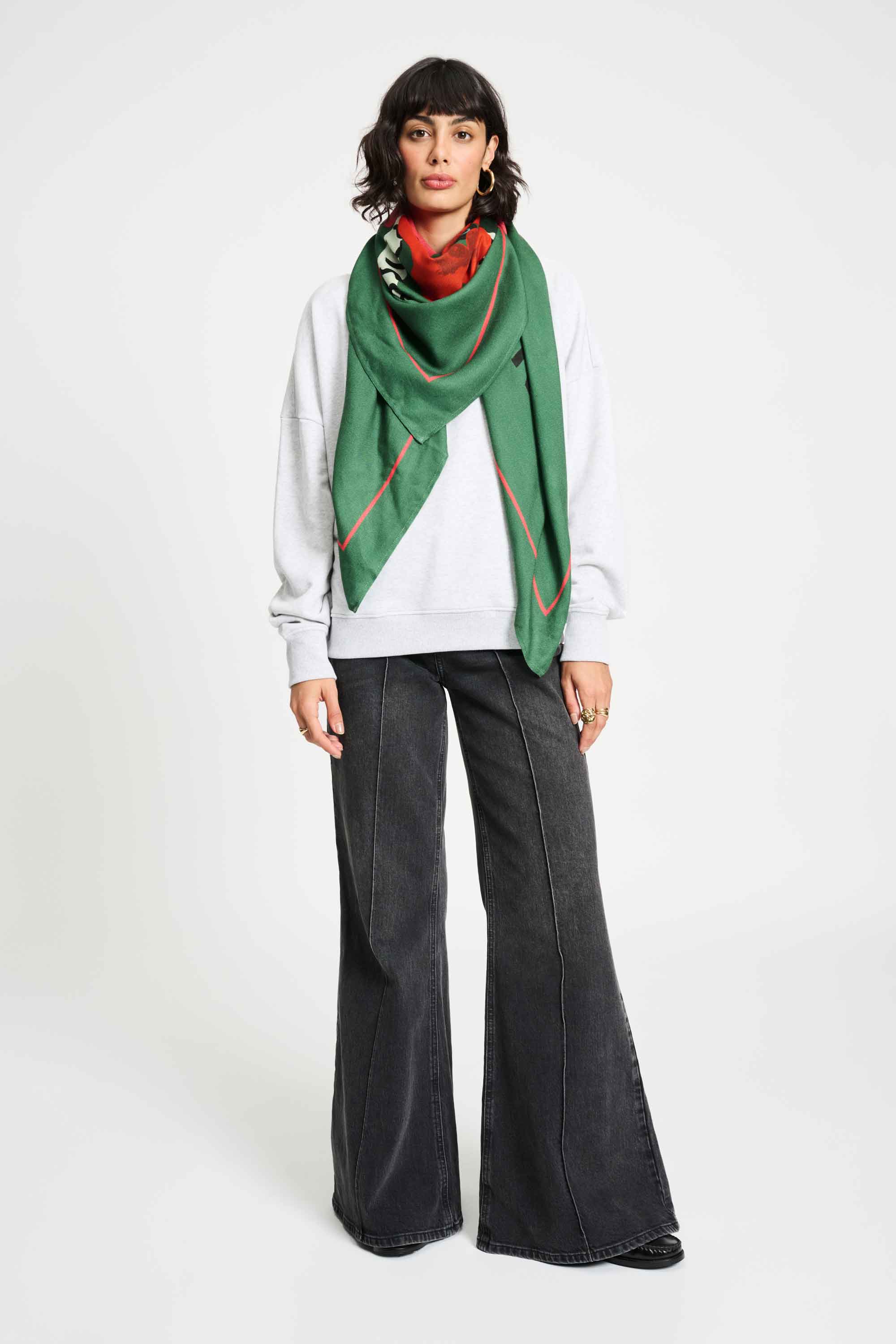 Shawl Lucky Pepper Green