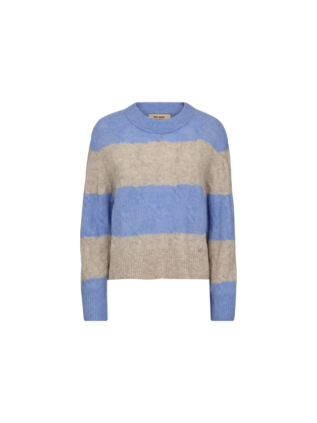 Aidy O Neck Knit Hydrangea
