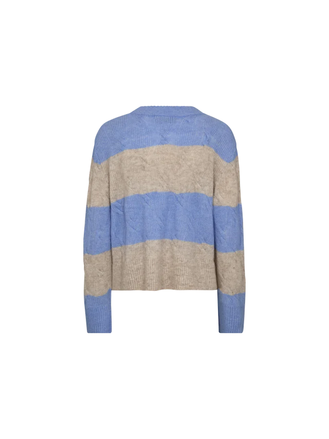 Aidy O Neck Knit Hydrangea
