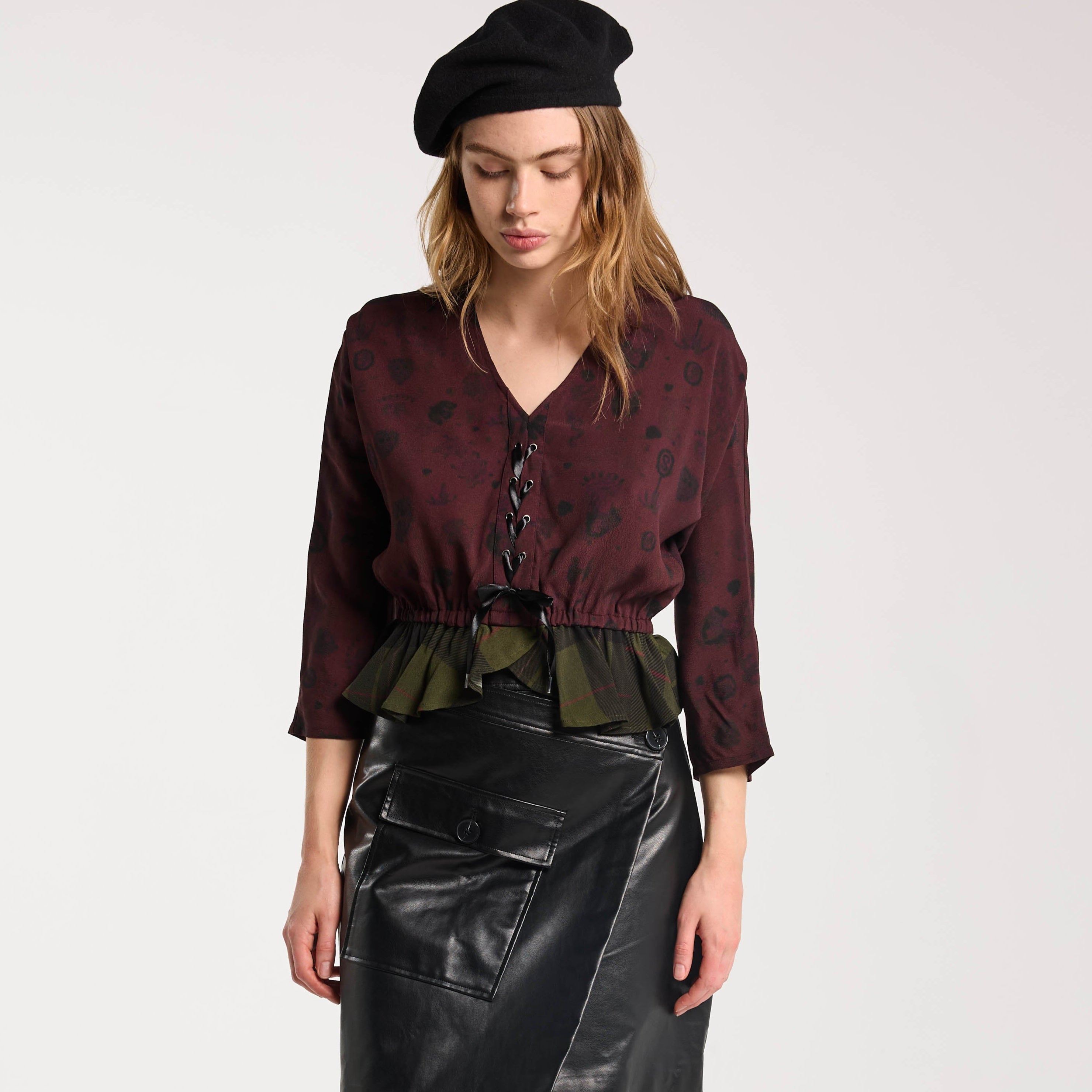 Valentine Top Plum Forest