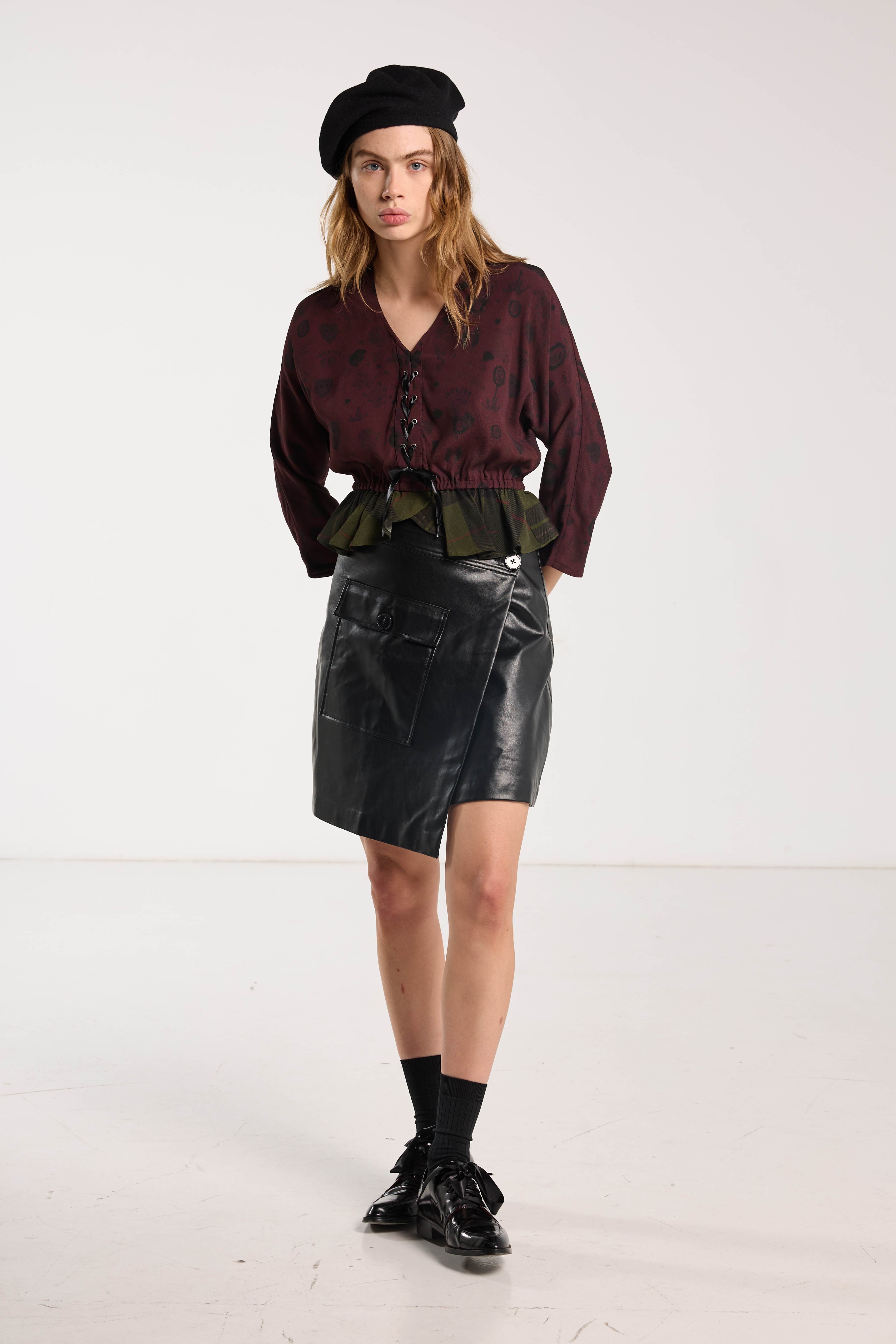 Valentine Top Plum Forest