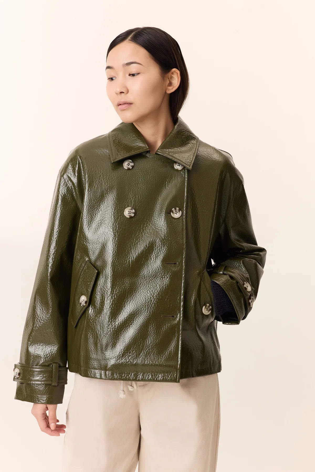 Vanni Short Coat Green