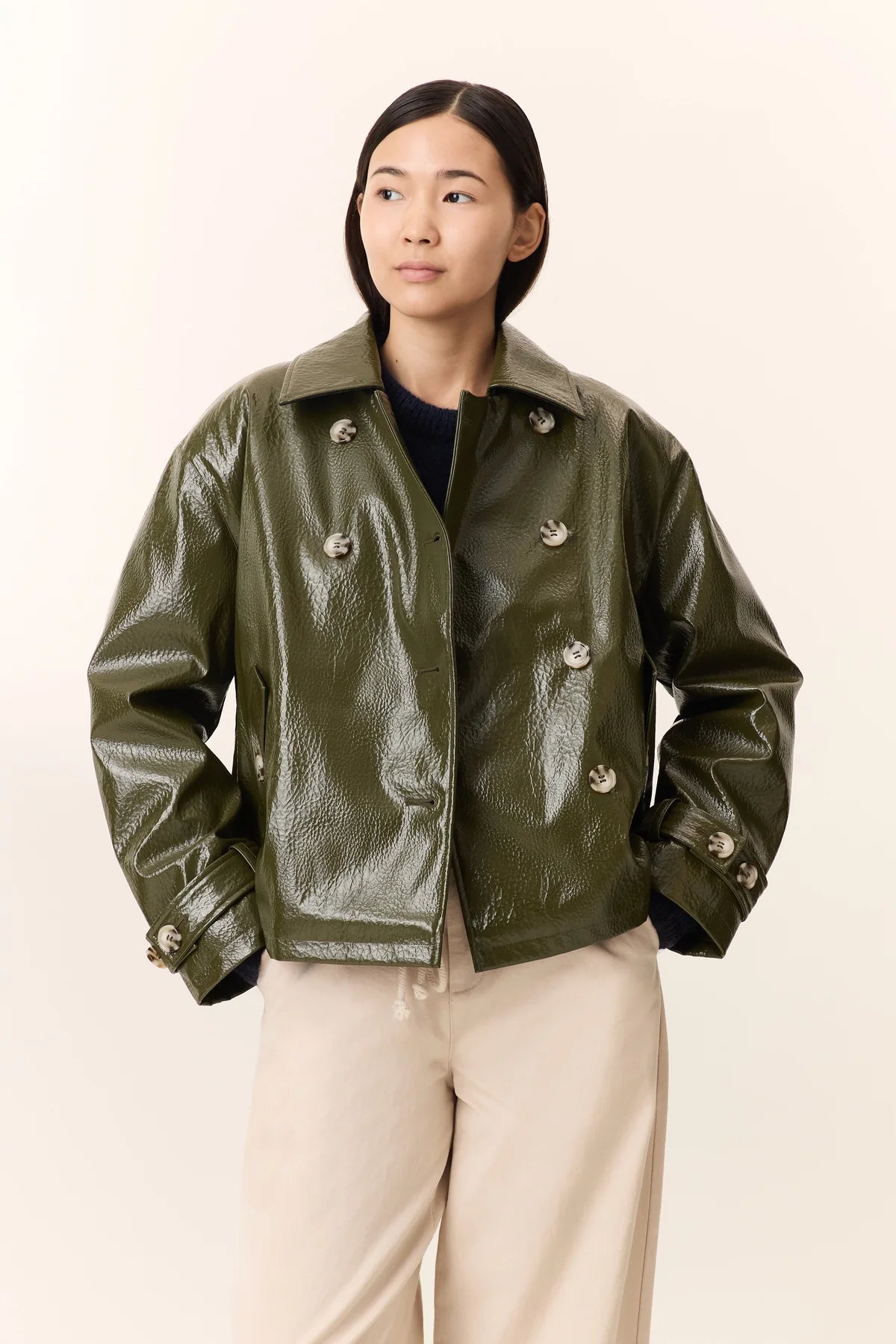 Vanni Short Coat Green