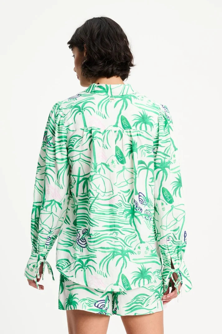POM BLOUSE BEACH VIBES / DESIGNER CLOTHING GALLERY NZ