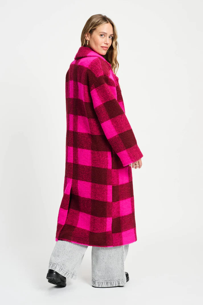 Coat Check Plum Pink
