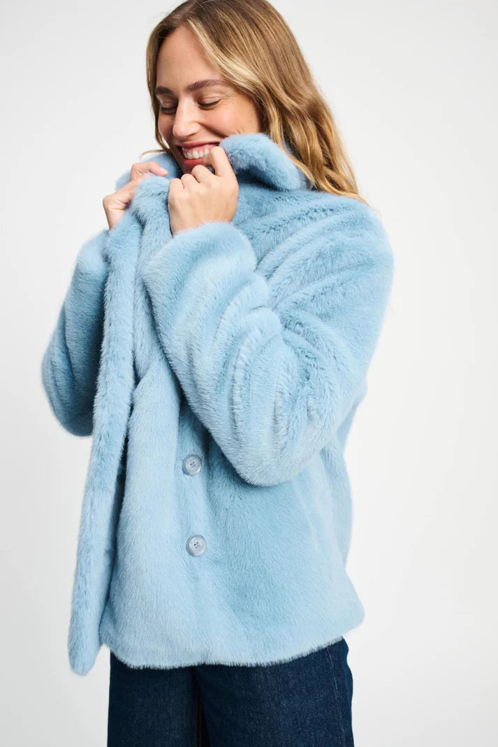 POM Amsterdam Faux Fur coat | Designer Clothing Gallery Greytown