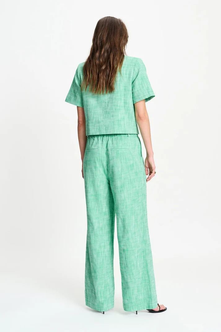 POM PALM GREEN PANTS / DESIGNER COTHING GALLERY NZ