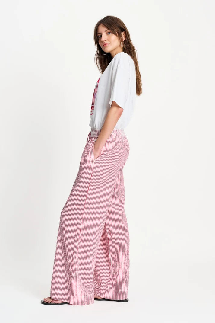 POM SEERSUCKER RED WHITE / DESIGNER CLOTHING GALLERY NZ
