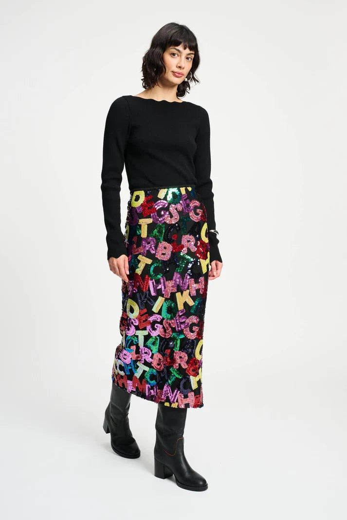 POM Amsterdam Sequin Skirt | Designer Clothing Gallery Greytown