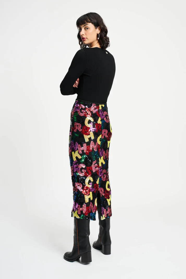 POM Amsterdam Sequin Skirt | Designer Clothing Gallery Greytown