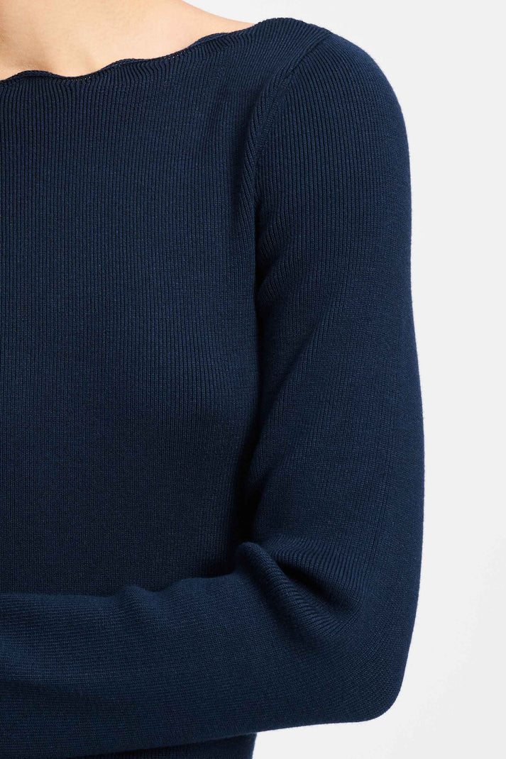 POM Amsterdam Navy Top | Designer Clothing Gallery