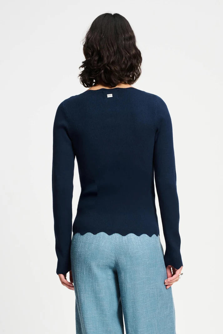 POM Amsterdam Navy Top | Designer Clothing Gallery