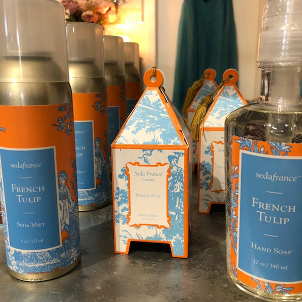 Seda France French Tulip candles, diffuseurs, room sprays and liquid hand soap for the perfect Christmas gift - only $39