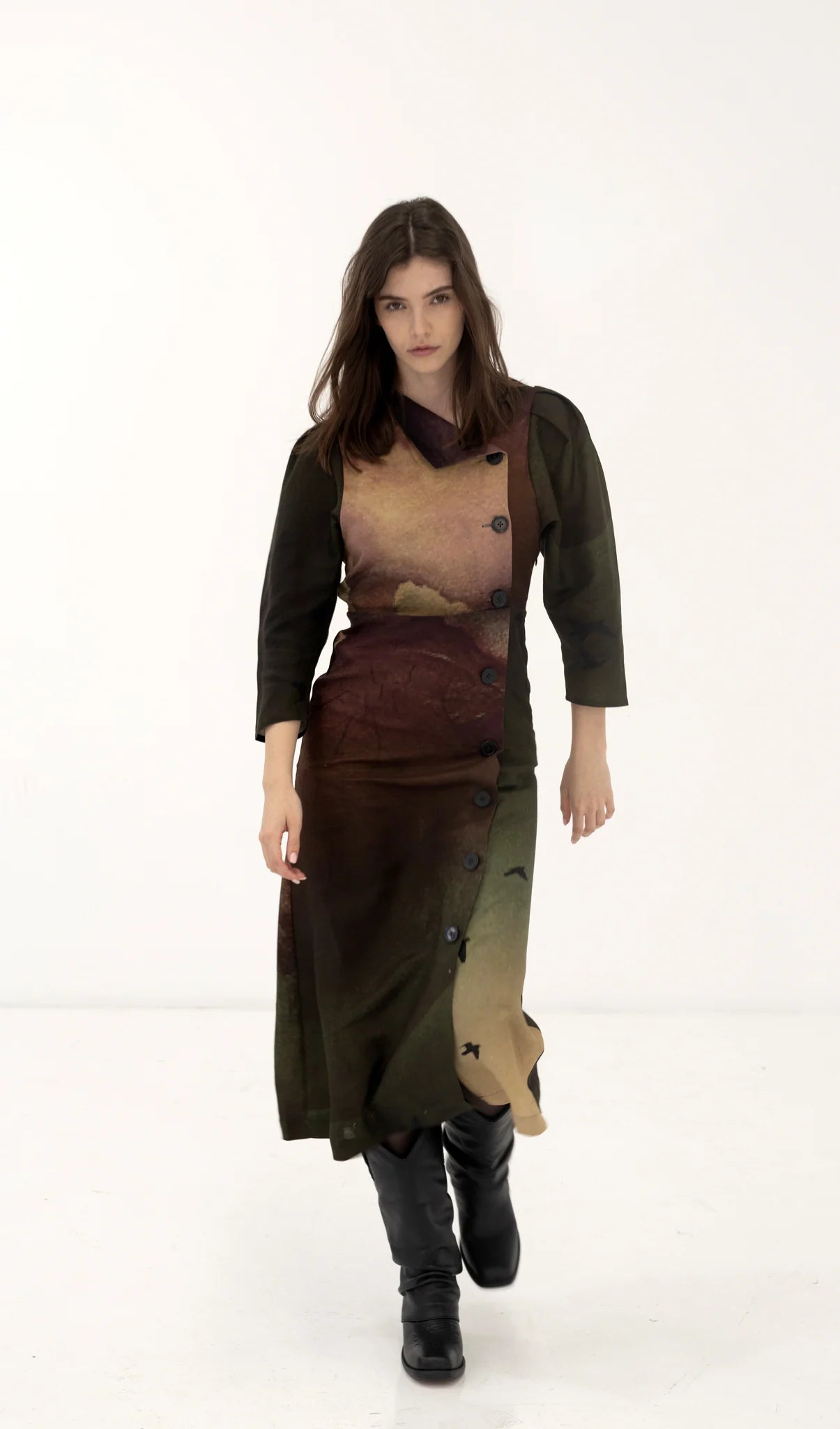 AURORA DRESS RAINBIRD PRINT