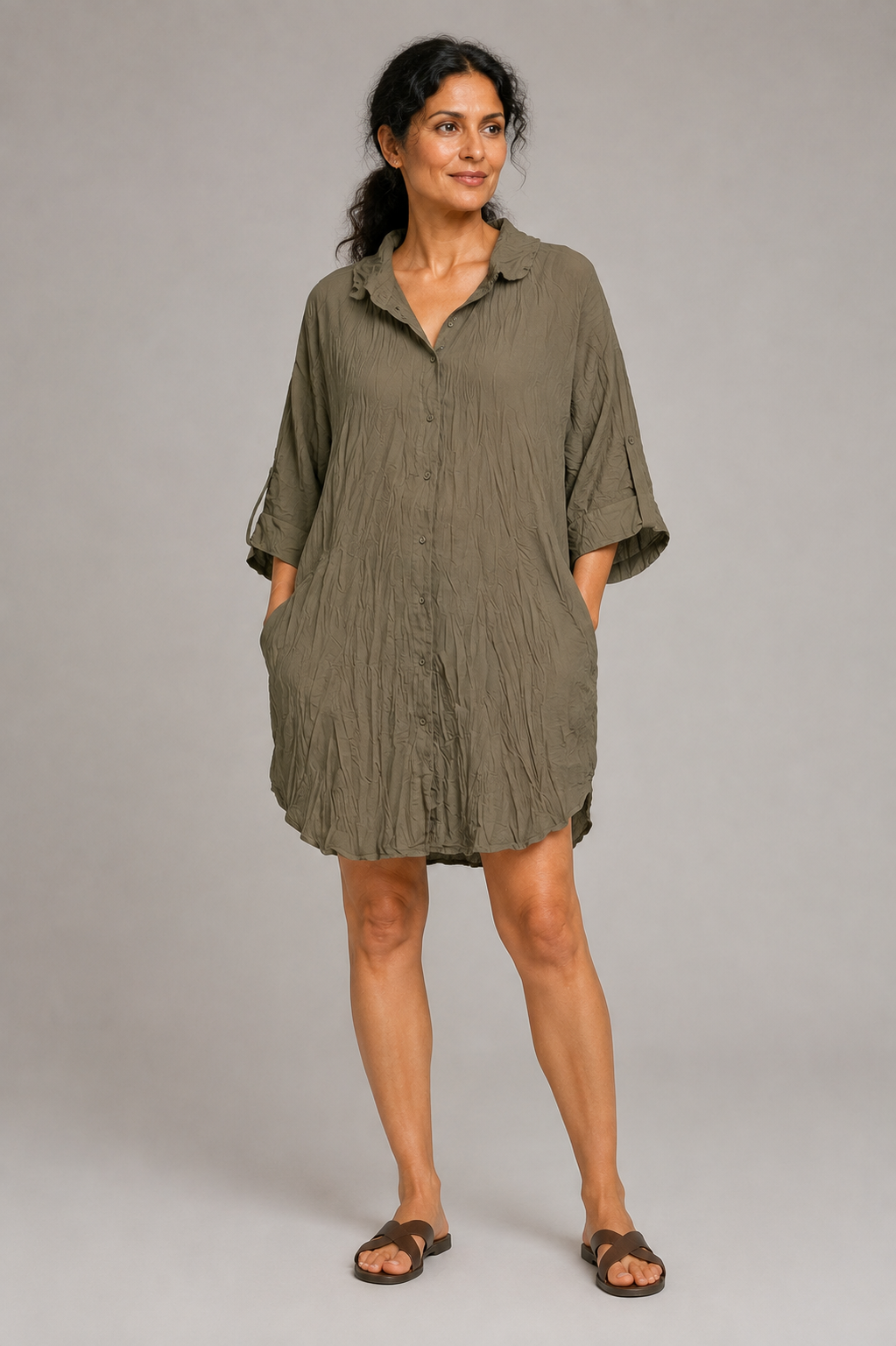 Jiji Dress Khaki