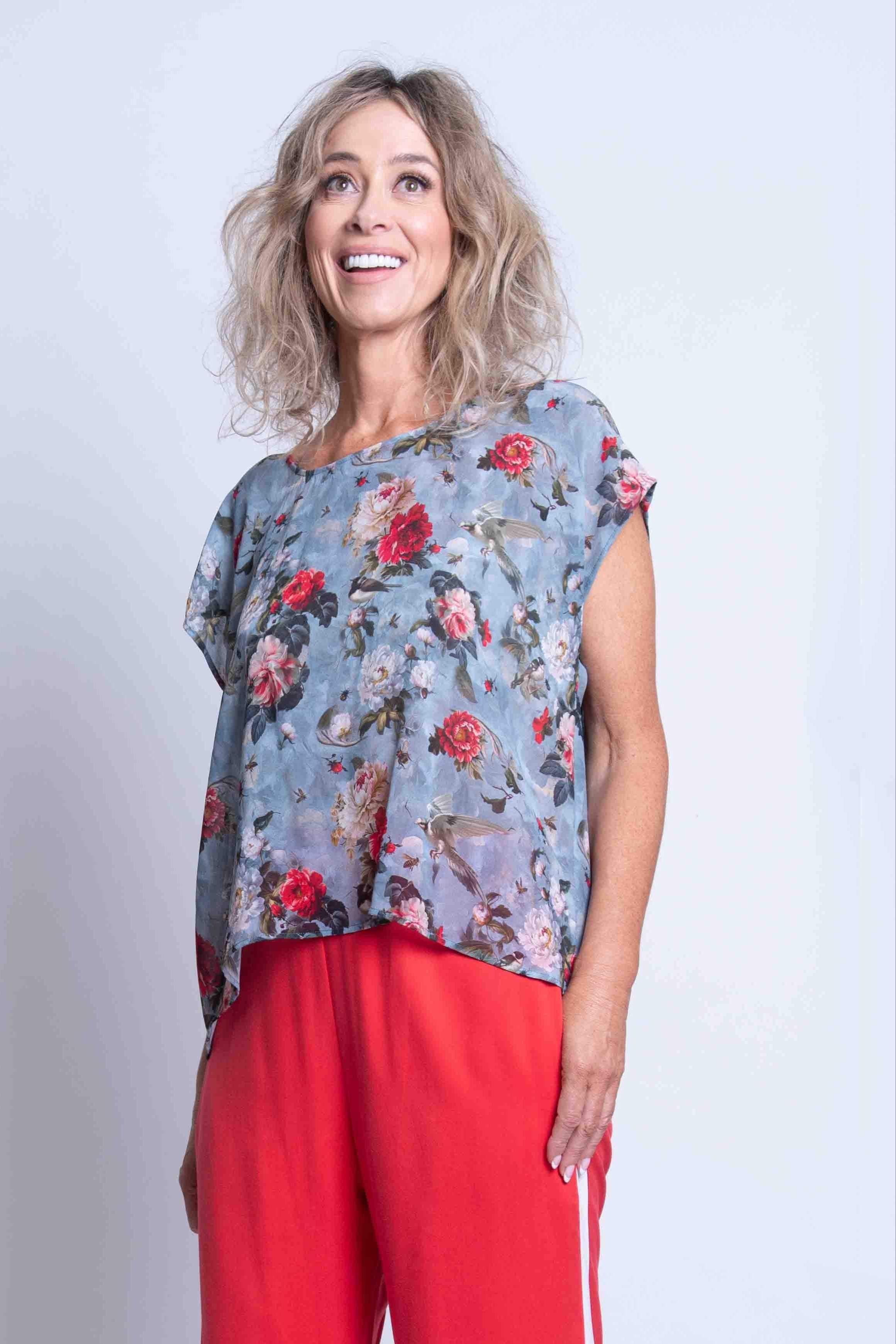 Sheryl May Silk top 