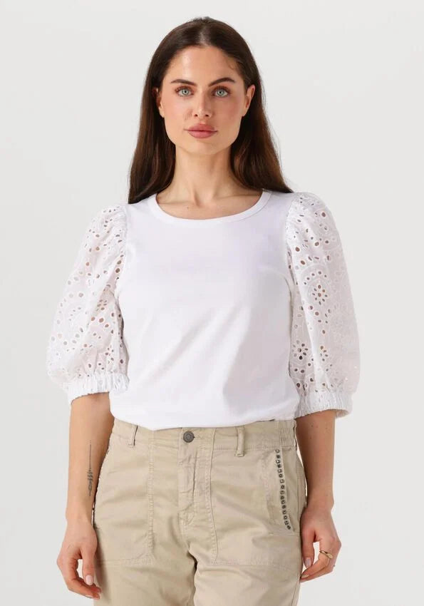 Puffy O SS Tee White