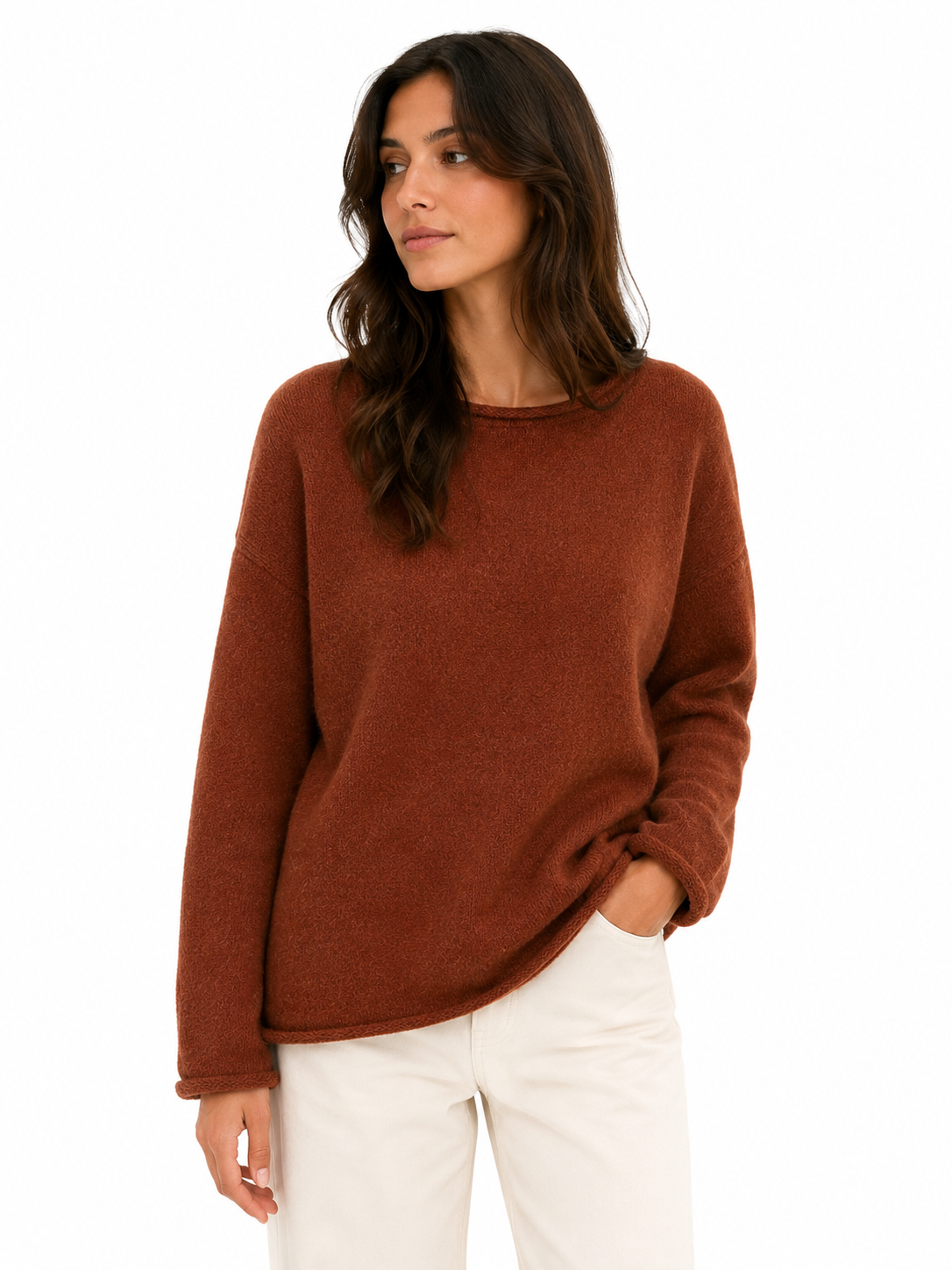 JUMPER SCROLL RUSSET