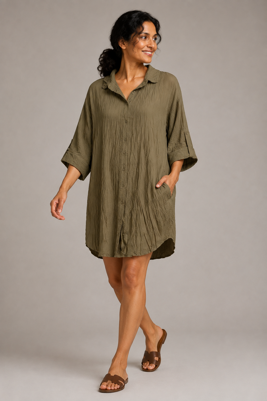 Jiji Dress Khaki