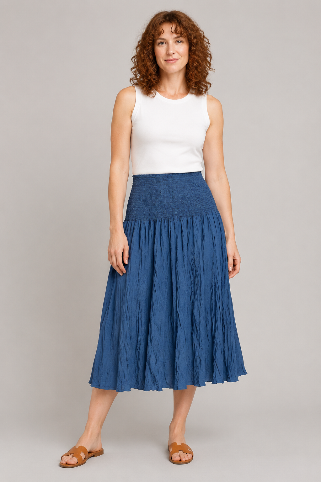 Jaja Solid Skirt Navy