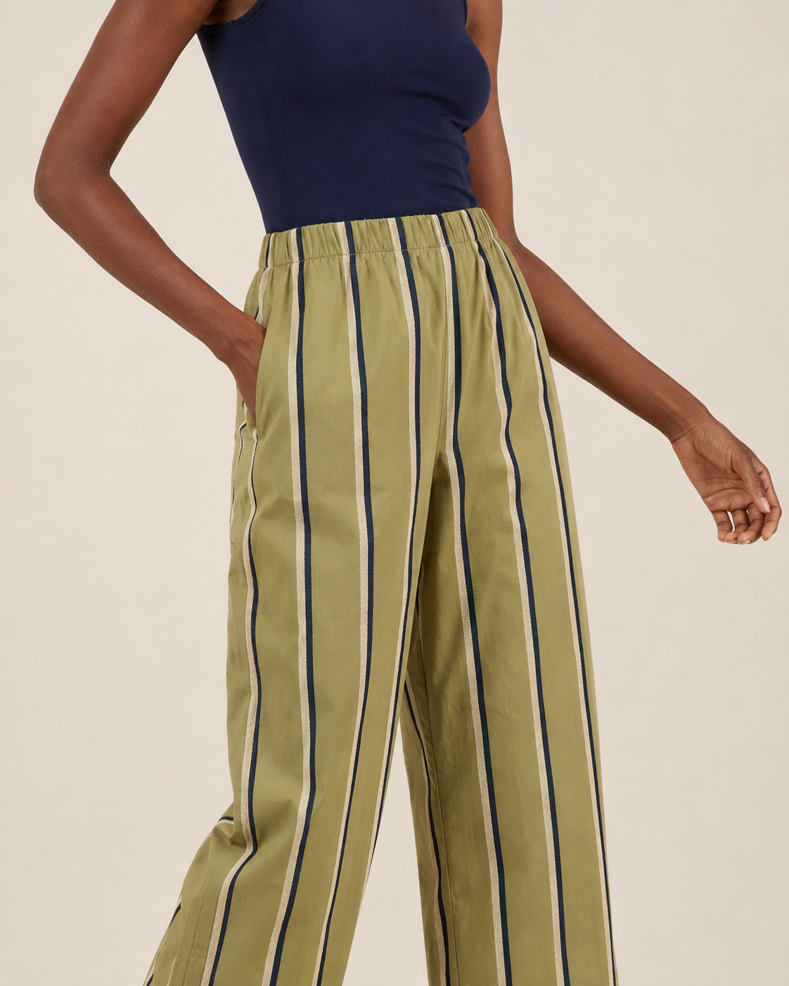 SHERYL MAY KHAKI TROUSERS / DESIGNER CLOTHING GALLERY NZ