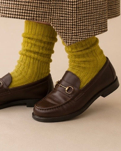 LOTHLORIAN SOCKS GREEN / DESIGNER CLOTHING GALLERY NZ
