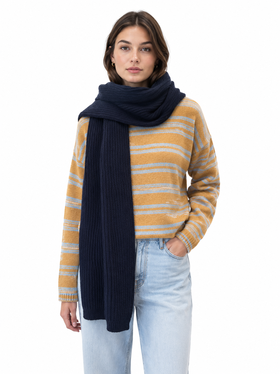TURN BACK SCARF MIDNIGHT