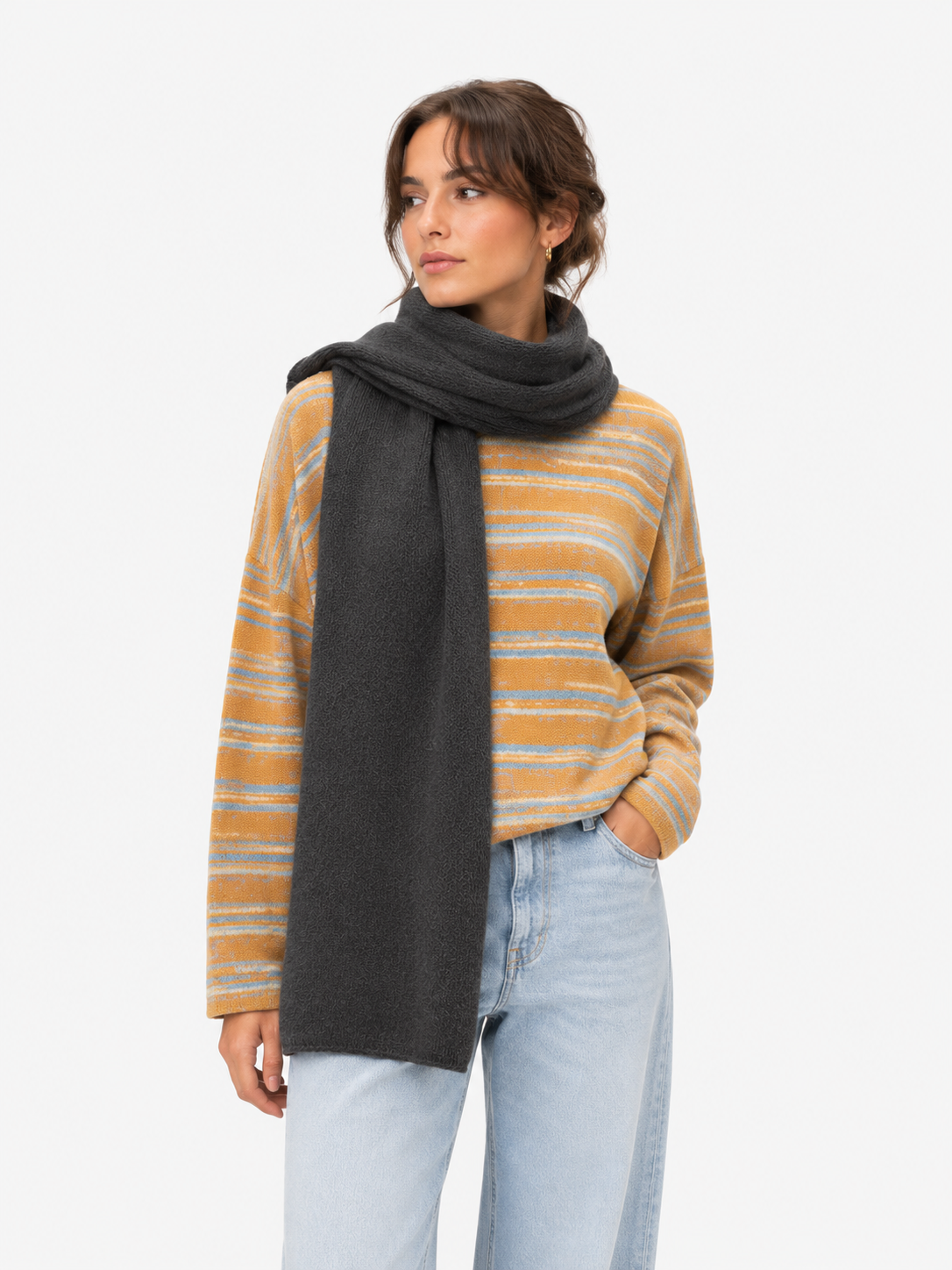 ALPACA HAVEN SCARF SLATE