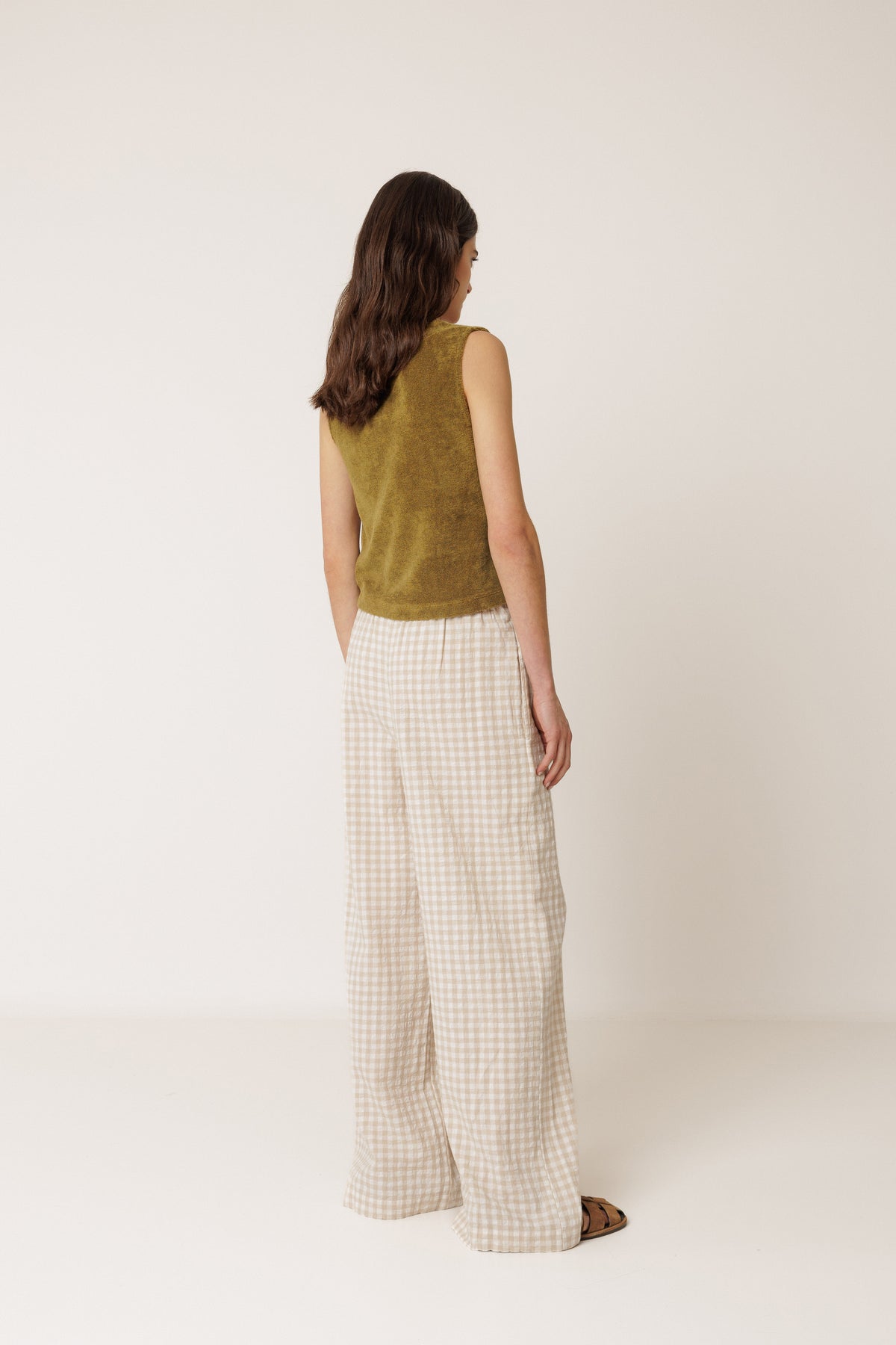 INDI AND COLD BEIGE TROUSERS  DESIGNER CLOTHIN GALLERY NZ