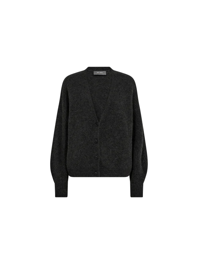 Thora V Neck Knit Cardigan Phanthom