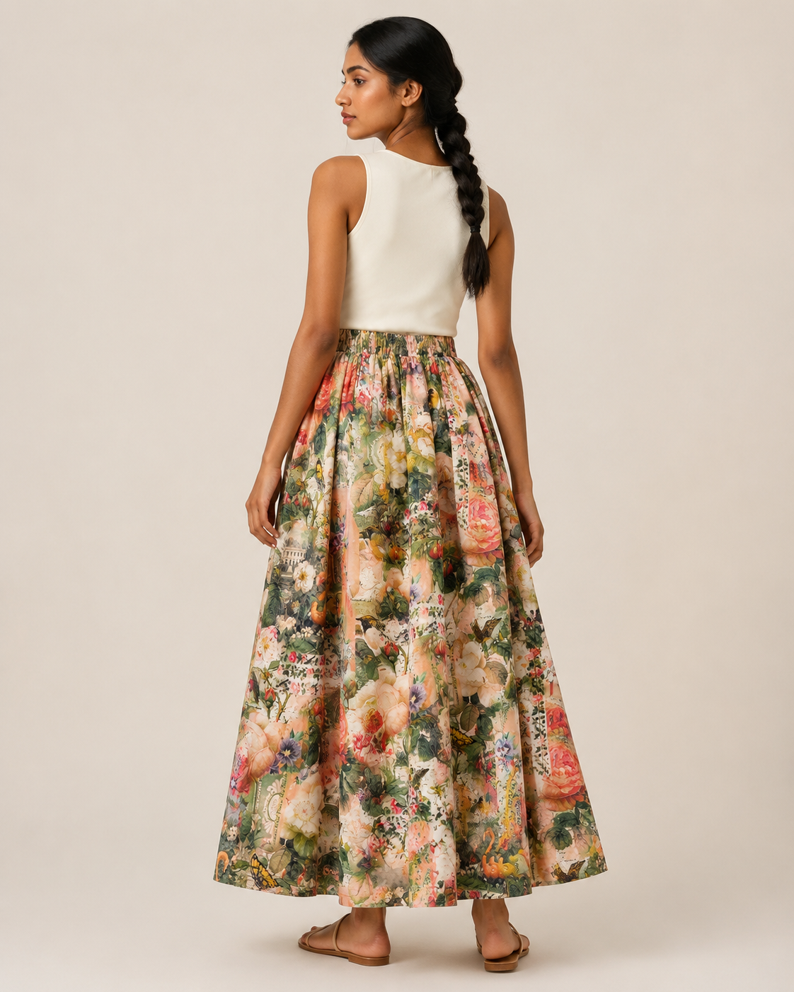 SHERYL MAY FLAMINGO SKIRT / DESIGNER CLOTHING GALLERY NZ