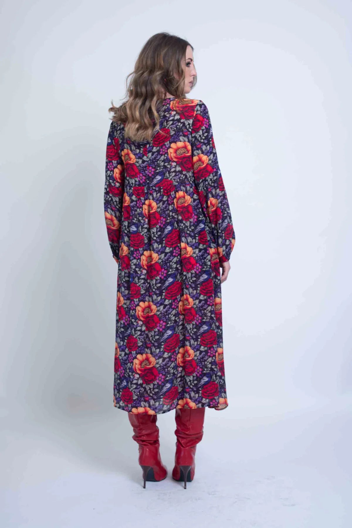 SHERYL MAY FLORAL DRESS / DESIGNER CLOTHING GALLERY NZ 