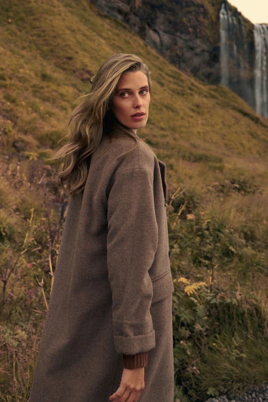 Venice Wool Coat Rain Drum