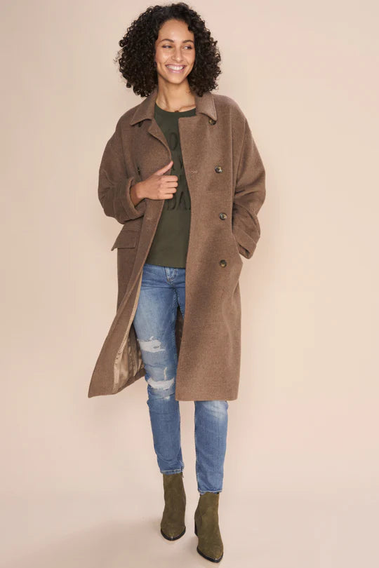 Venice Wool Coat Rain Drum