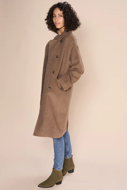 Venice Wool Coat Rain Drum