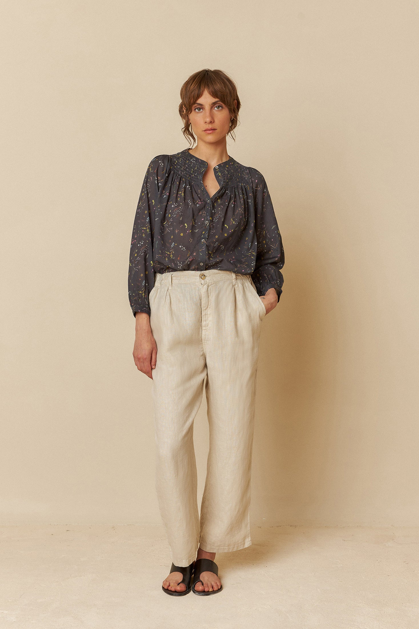 Indi and Cold Beige Trousers Designer Clothing Gallery Greytown