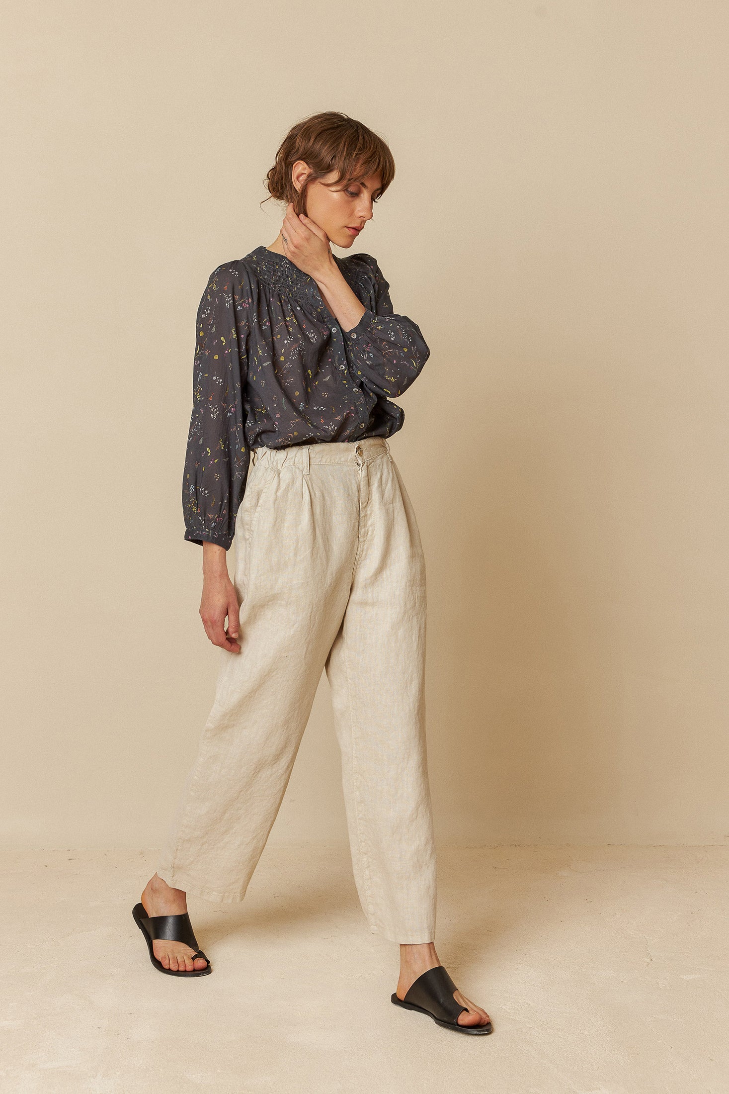 Indi and Cold Beige Trousers Designer Clothing Gallery Greytown