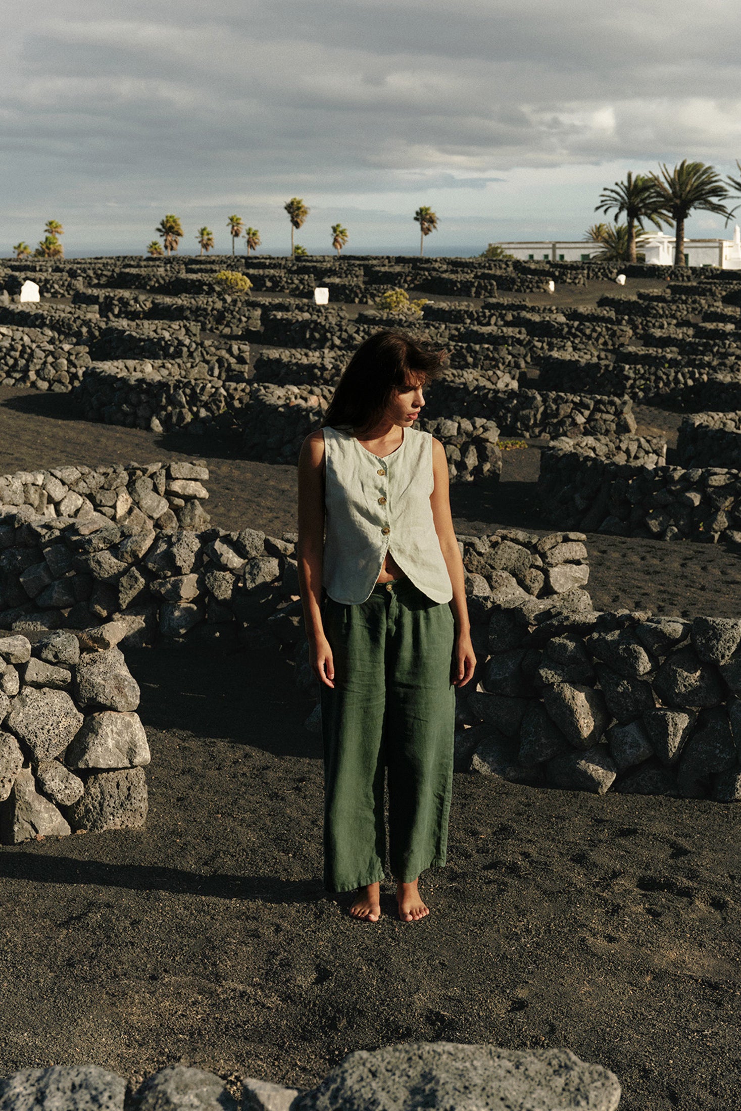Indi and Cold Green Trousers Designer Clothing Gallery Greytown