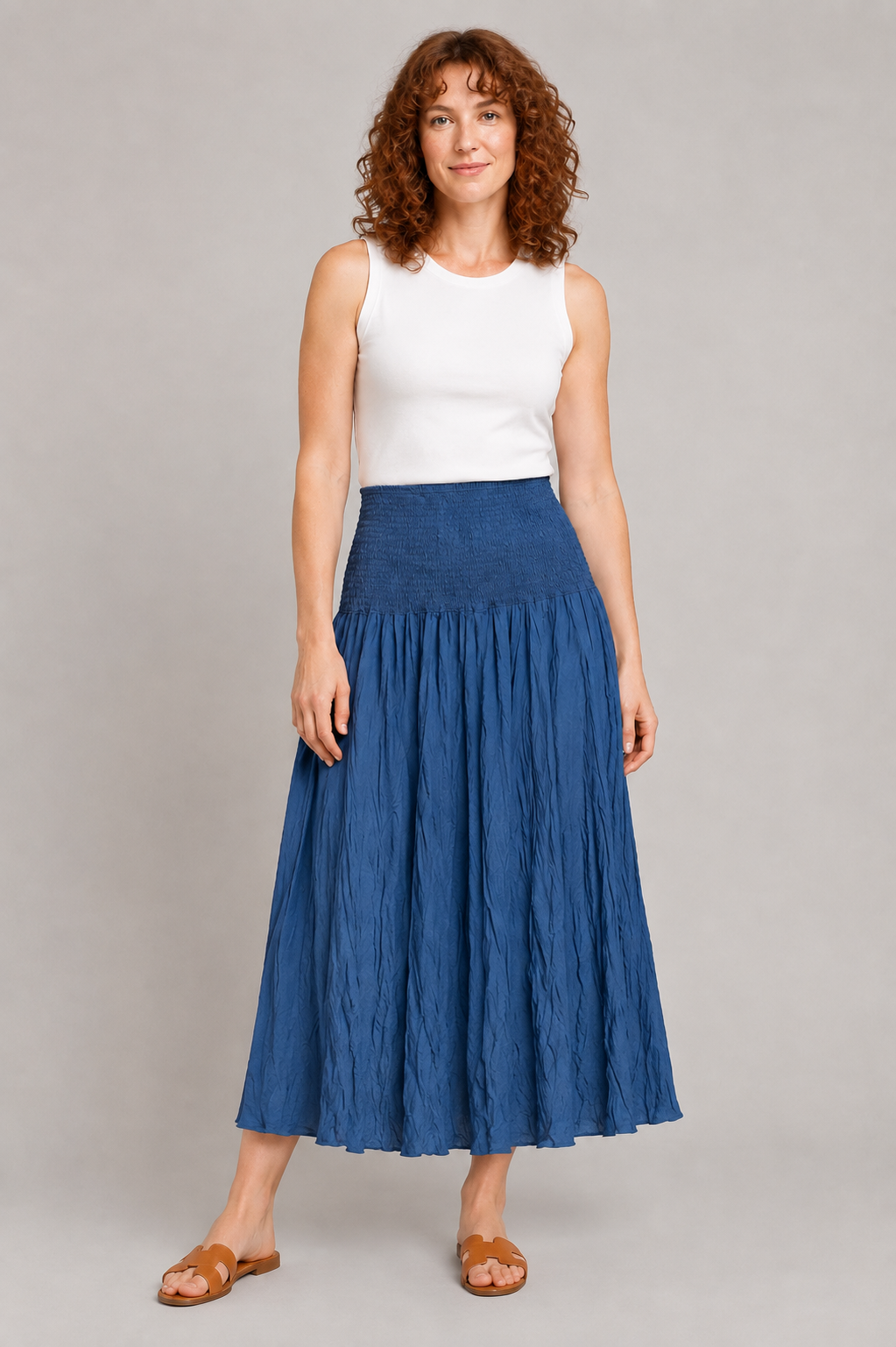 Jaja Solid Skirt Navy