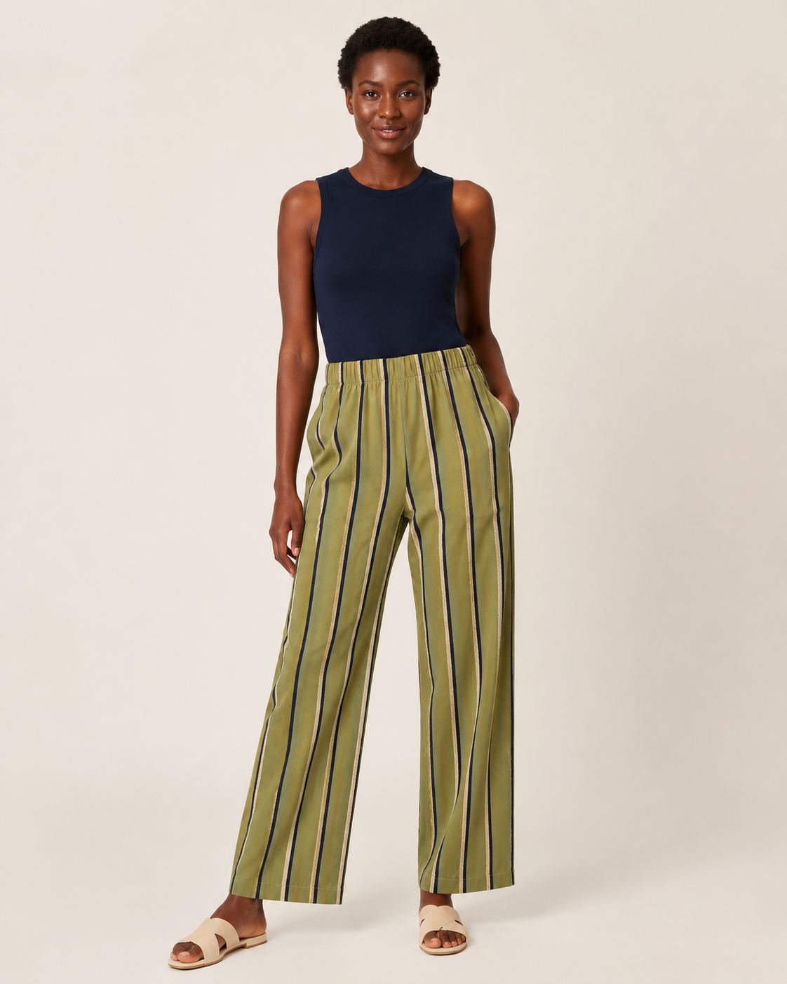 SHERYL MAY KHAKI TROUSERS / DESIGNER CLOTHING GALLERY NZ