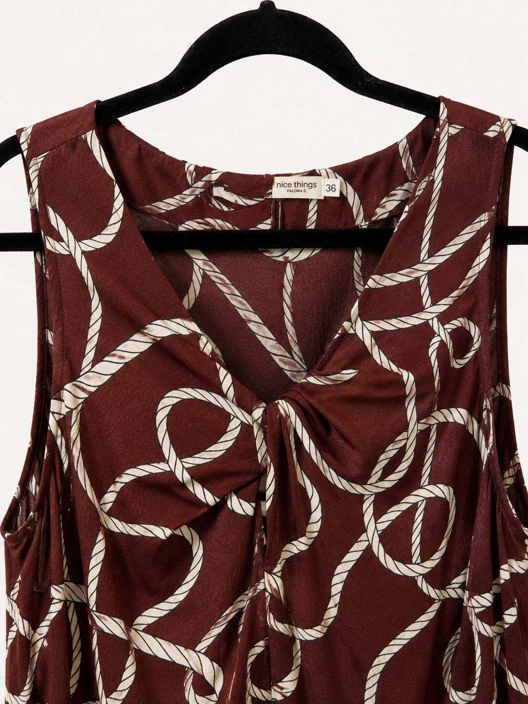 NICE THINGS DRESS BROWN / DESIGNER CLOTHING GALLERY NZ