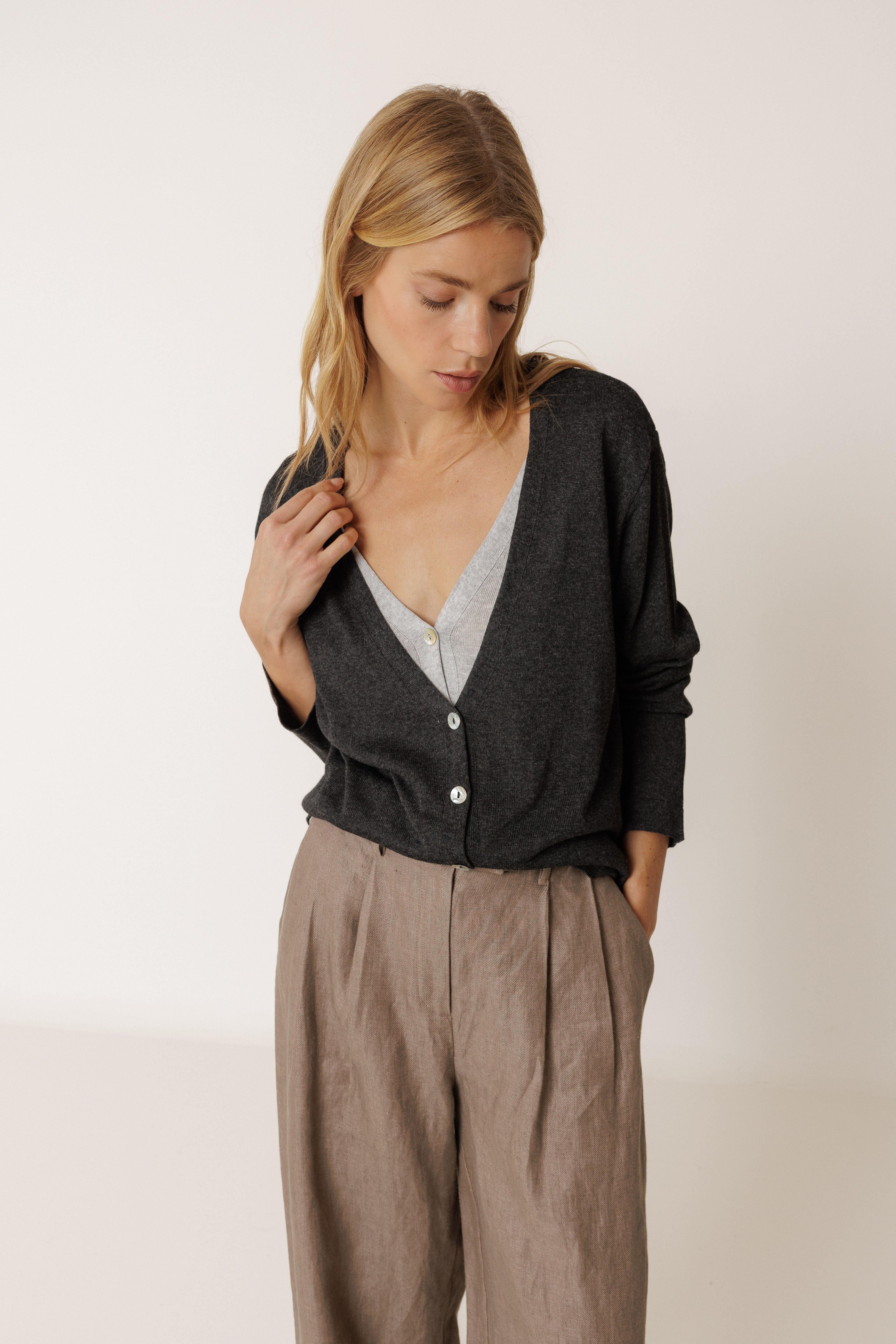 INDI AND COLD CARDIGAN / DESIGNER CLOTHING GALLERY NZ