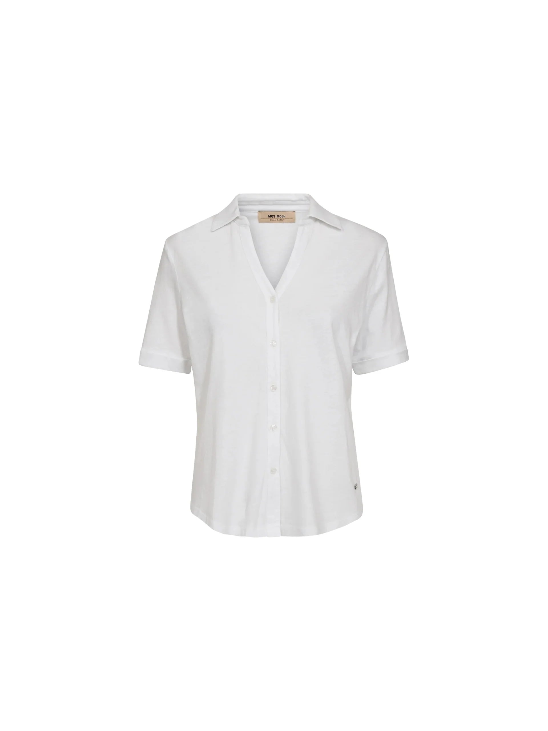 Aila SS Jersey Shirt White