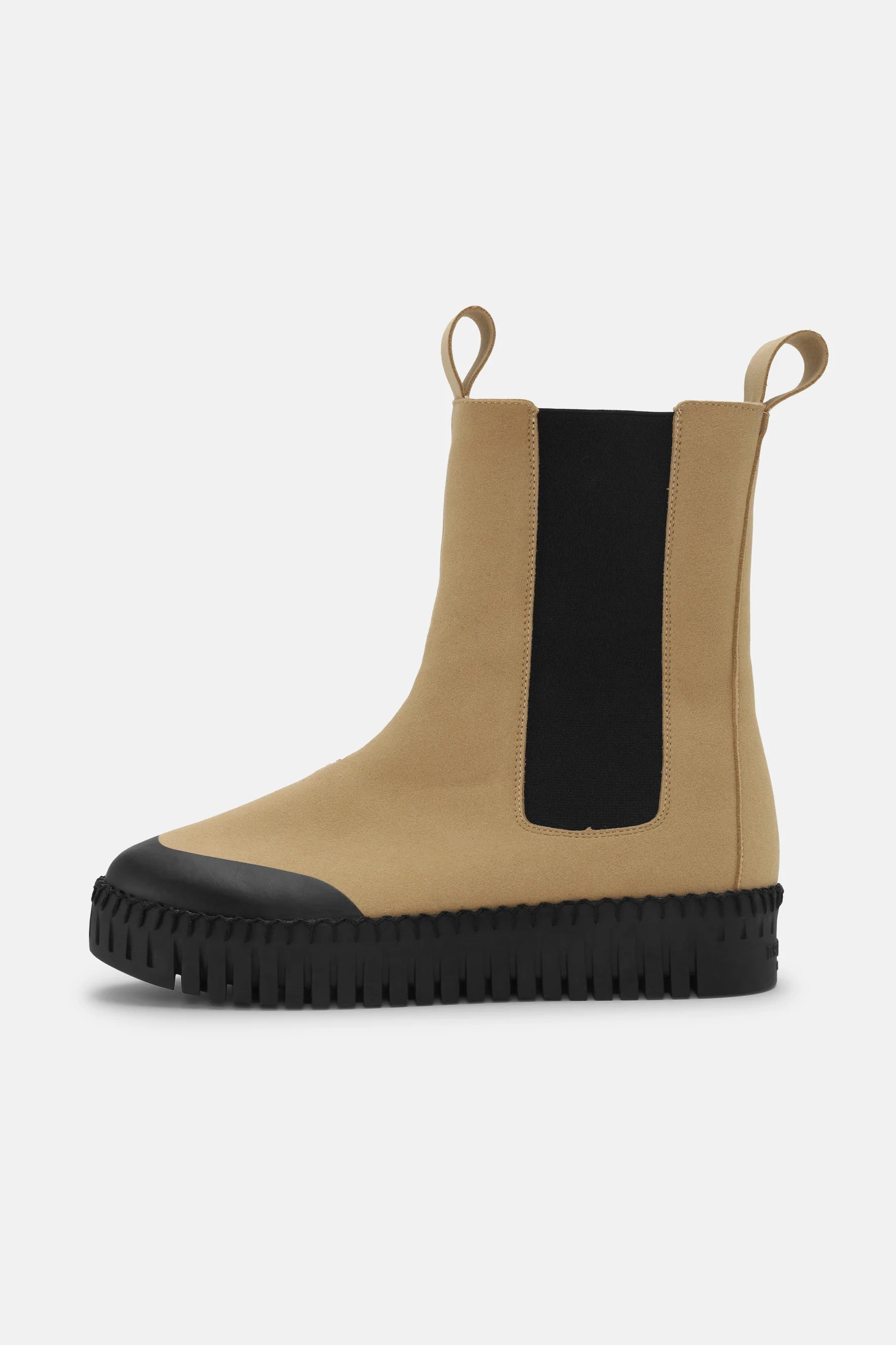 Long Chelsea Boots  Latte Black