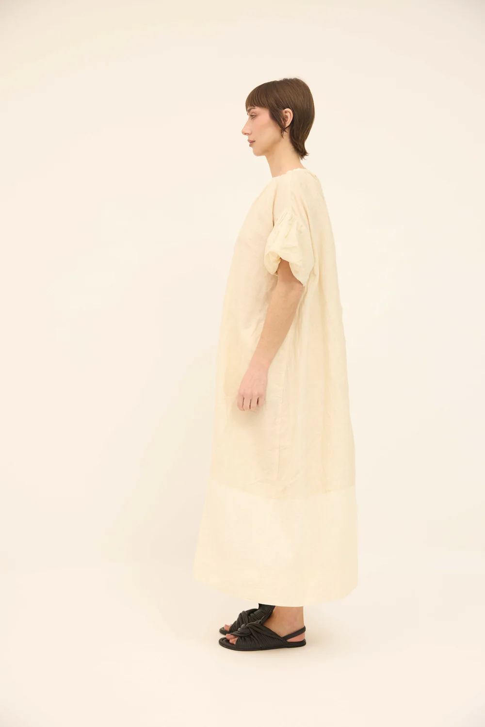 MASAMI DRESS CREAM / DESIGNER CLOTHING GALLERY GREYTOWN