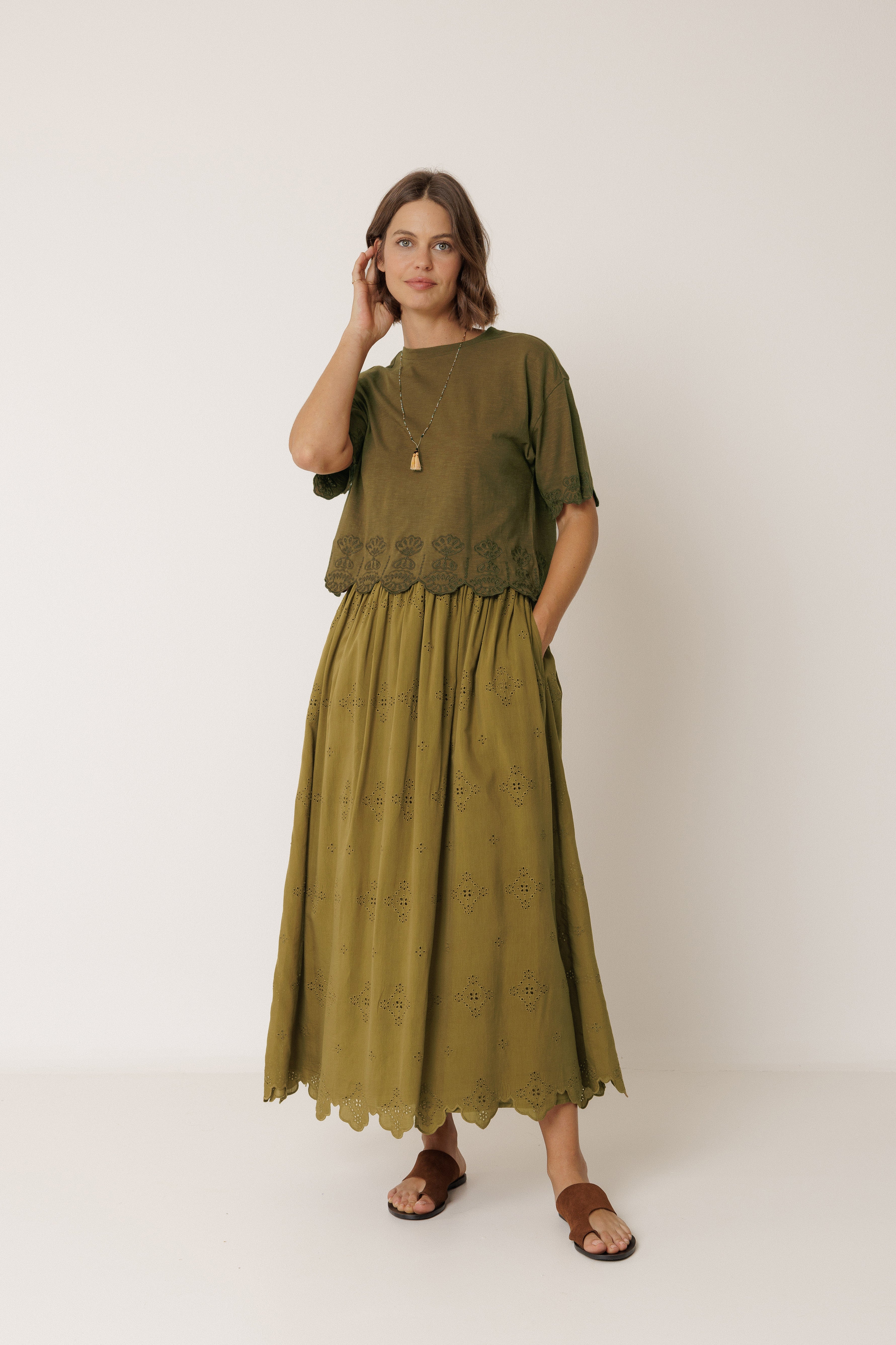 INDI AND COLD SKIRT /DESIGNER CLOTHING GALLERY NZ
