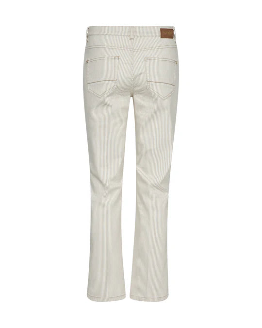 Ashley Pinstripe Pants Sesame