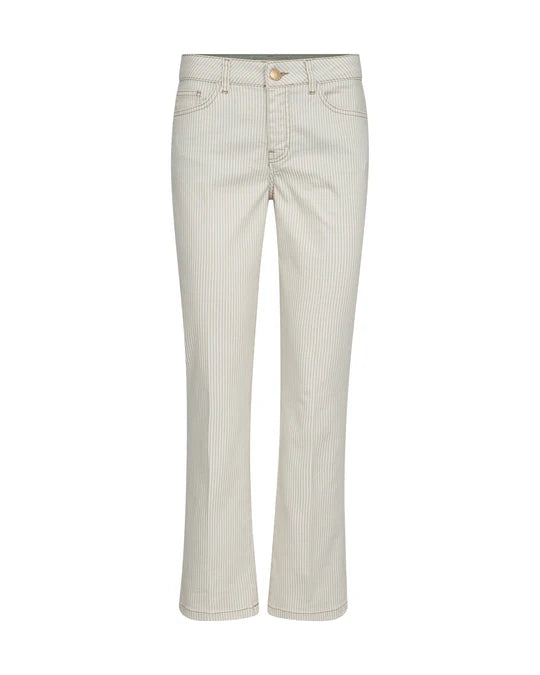 Ashley Pinstripe Pants Sesame