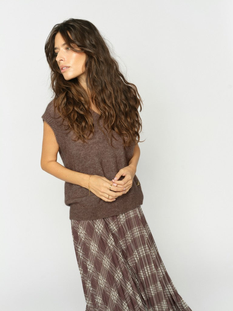 MOS MOSH BROWN SKIRT / DESIGNER CLOTHING GALLERY NZ