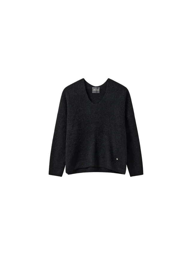 Thora V Neck Knit Black